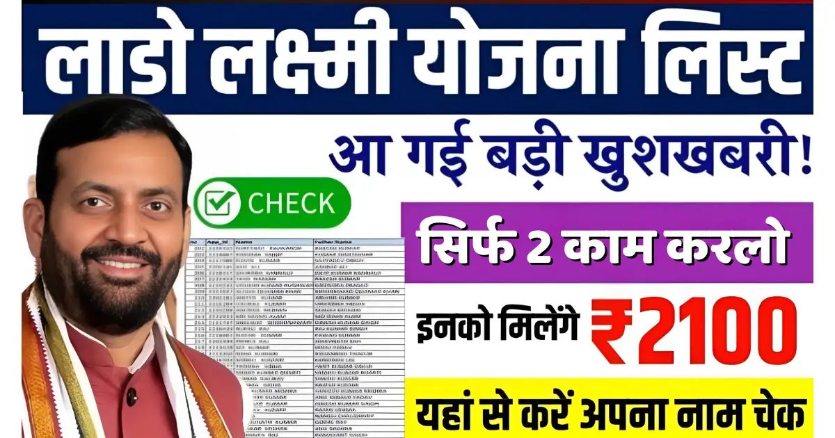 Lado Lakshmi Yojana List, Lado Lakshmi Yojana Haryana Apply Online,